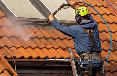 Démoussage et hydrofuge de toiture à Barges